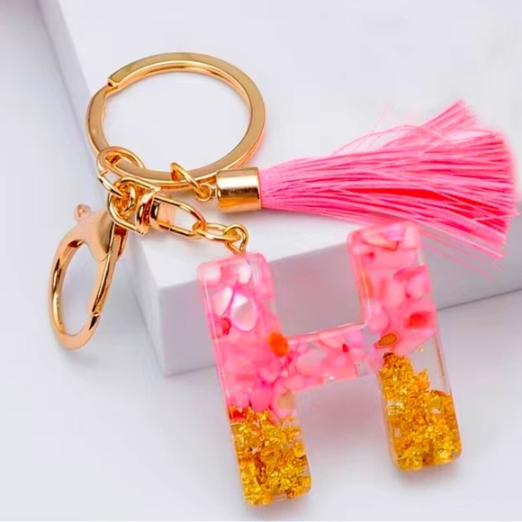 NWT-Alphabet Charms-Pink &Gold - Picture 6 of 7